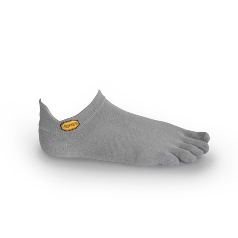 FiveFingers Athletic No-Show Toe Socks : Grey