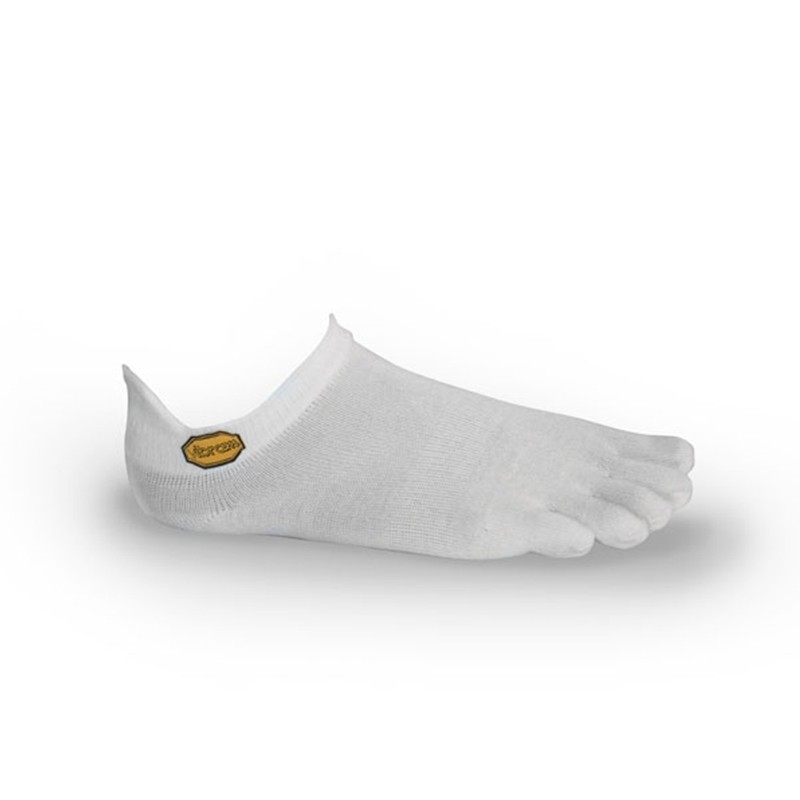 FiveFingers Athletic No-Show Toe Socks : White