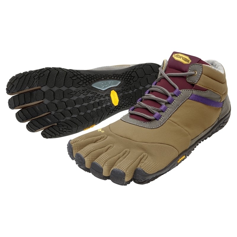 Vibram Five Fingers Trek Ascent Insulated : Khaki / Grape